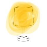 Жёлтая лампа