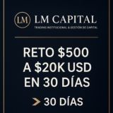 Reto $500 Usd a $20k Usd 💰