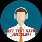 🇺🇿MTT TEST SAVOL JAVOBLARI