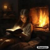 Чтение у камина