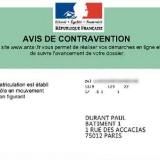 AMENDES CONTESTATION