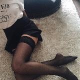 Девушки в колготках и чулках