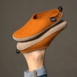 Домашние и уличные тапочки из войлока