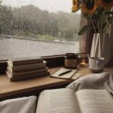 Книжное кафе под звёздами📖🌻☁️